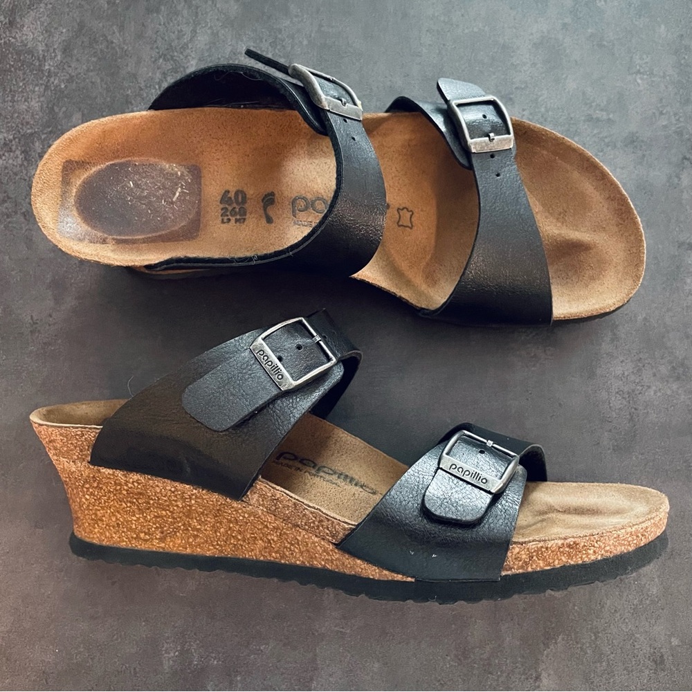 Papillio by Birkenstock Dorothy wedge sandals size 9 Women’s narrow fit